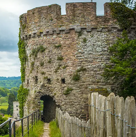 Usk Castle Visitors